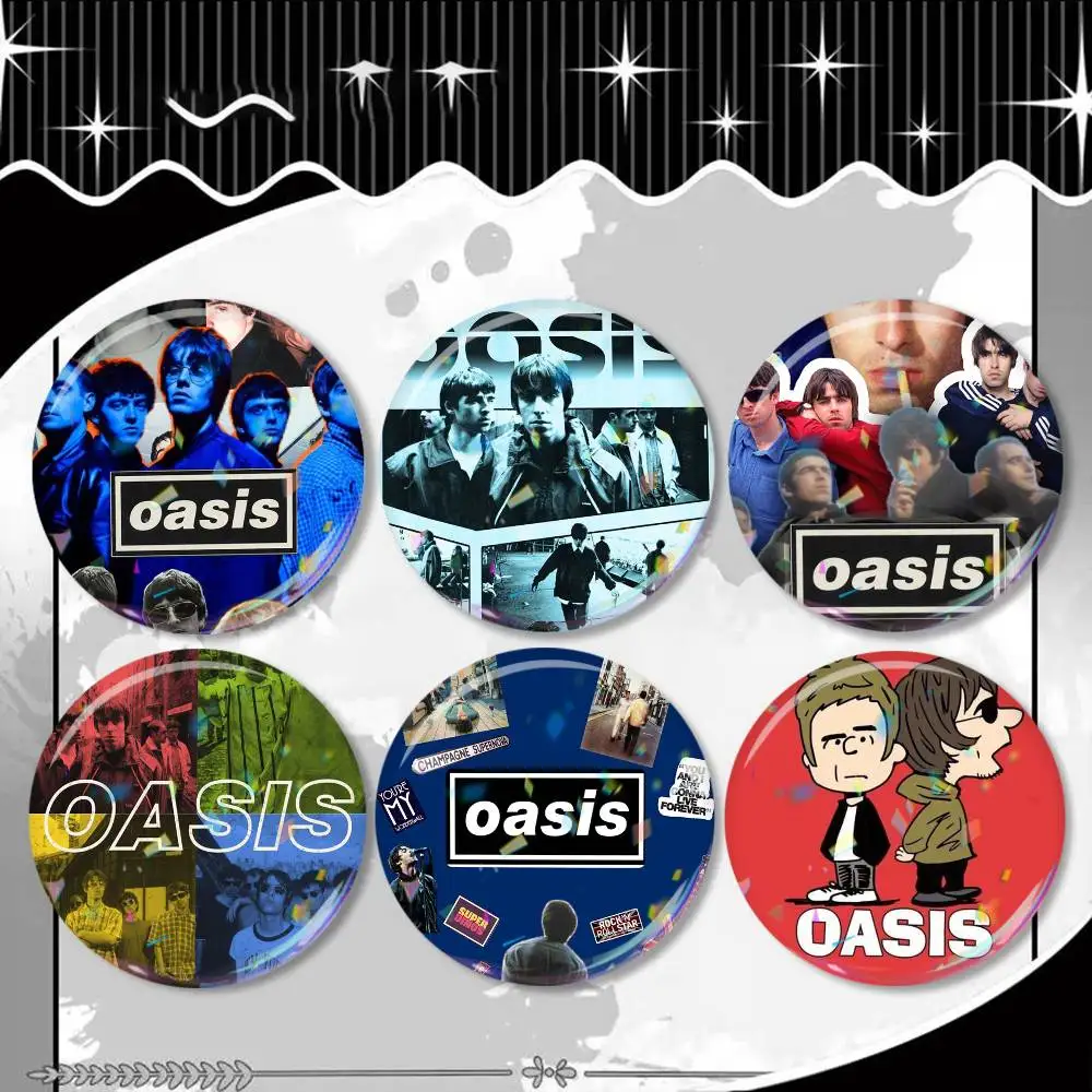 

O-Oasis Band Laser Badge Applicable For Backpack Clothes Hats Decor Creative Accessories