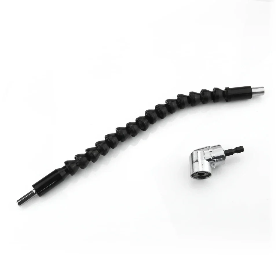 Adaptador Angular 105° Para Destornillador – Kit 16 En 1 Con Eje Flexible Y Bocallaves Universal – Regalo Ideal Para DIY