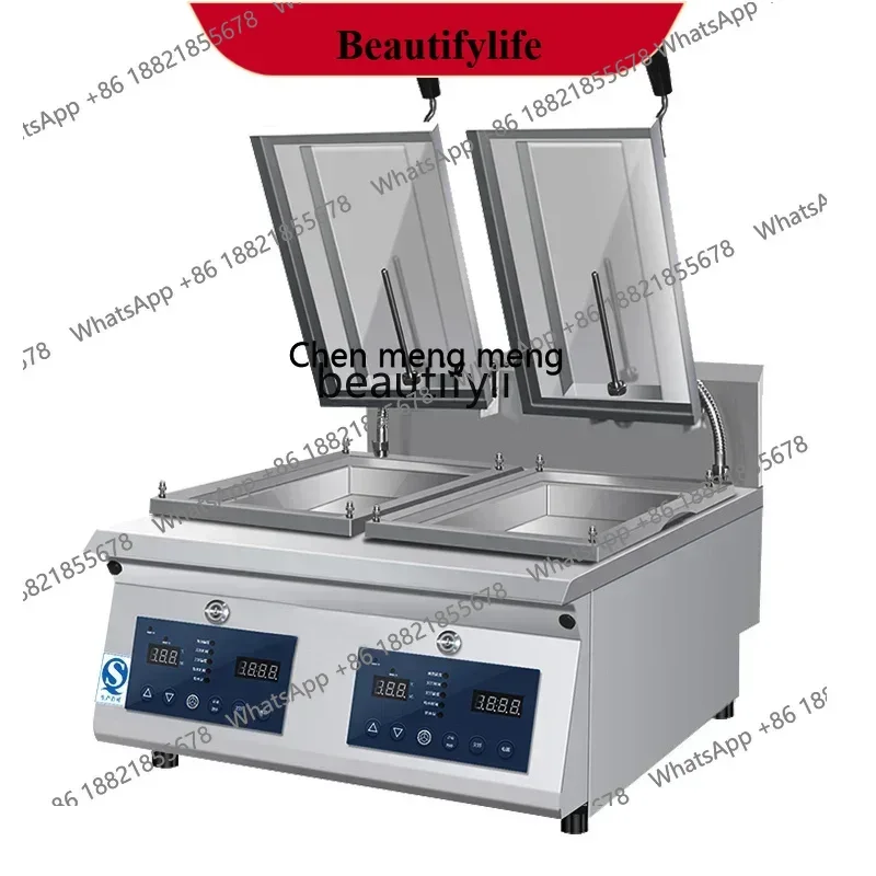 

Автоматическая машина для жарки Коммерческая электрическая машина для блинов Кейтеринг полномасштабная многофункциональная духовка для жарки