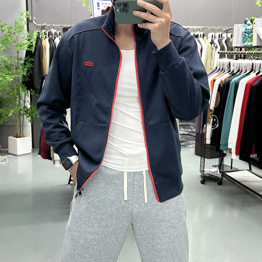 سترة صوفية رجالية رياضية مستوحاة من الاتجاه الأوروبي ملابس الشارع الشهير ماركة مطرزة بحروف فضفاضة ملابس خارجية للزوجين ملابس علوية