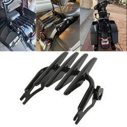 Suporte de bagagem de montagem furtivo destacável para Harley, Gloss, preto, Touring, rua, Electra, Glide, estrada, rei, FLHT, FLHX, 2009-2023