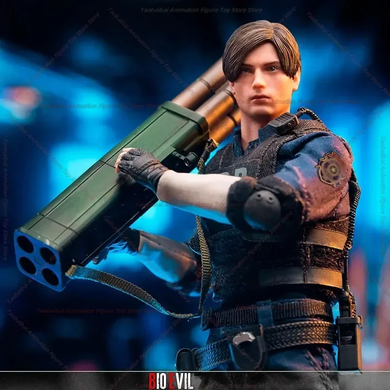 شخصية Limtoys-Resident Evil Leon RPD Officer، لعبة إصدار فاخر، مجموعة هدايا، 1:12، متوفرة #2