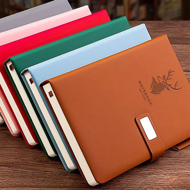 1PC Business Office Notebook Note Book With Buckle High Value Thickened Work Meeting Record Book Office Diary Sketchbook