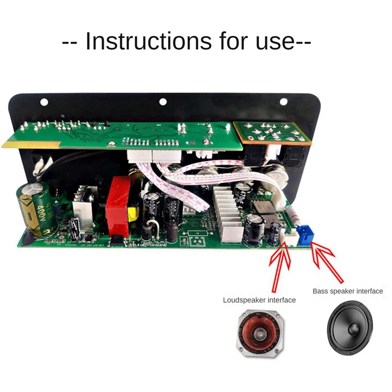 ใหม่ D60 50W ซับวูฟเฟอร์เครื่องขยายเสียงพร้อม Optical Audio 12V24V220V บลูทูธเครื่องขยายเสียงสําหรับเสียง