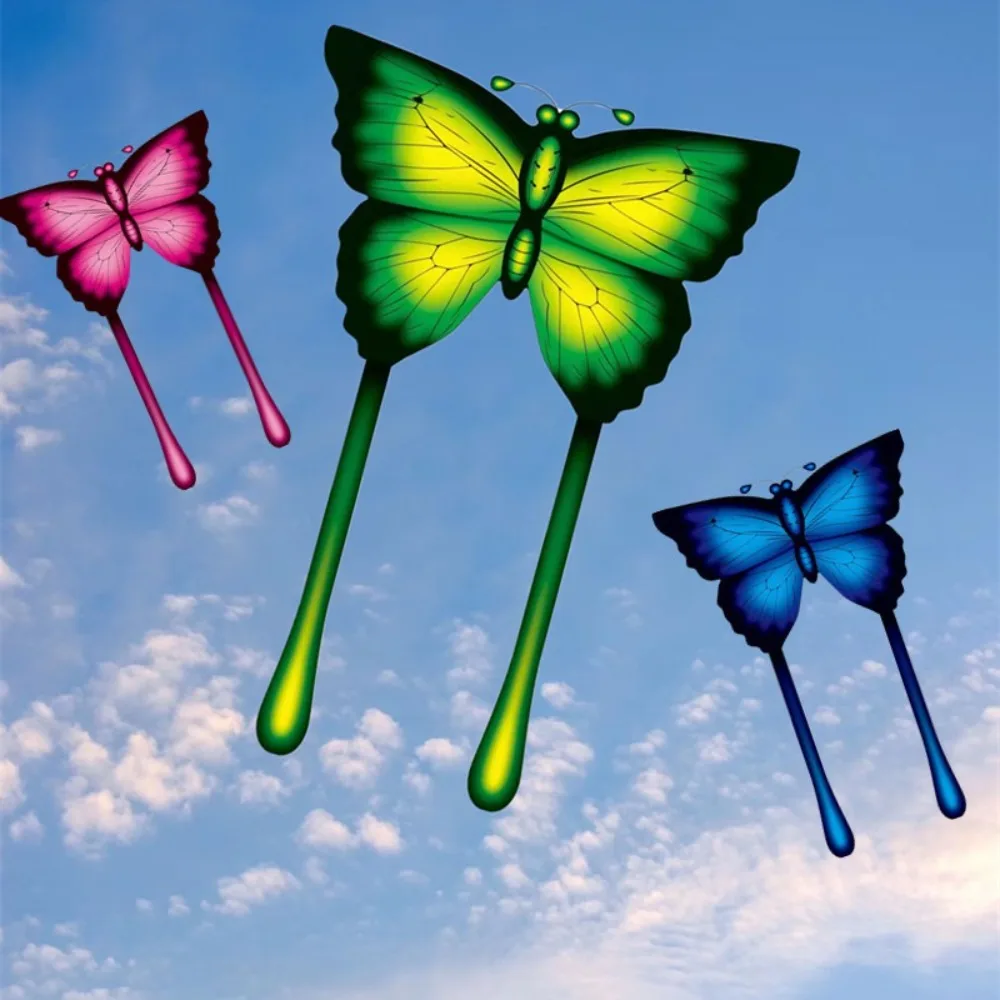 New Easy To Fly Simulated Kite Air Bounce 100 Meter Kite String 3D Kites Good Flying Long Tail Flying Toy Outdoor Fun Sports