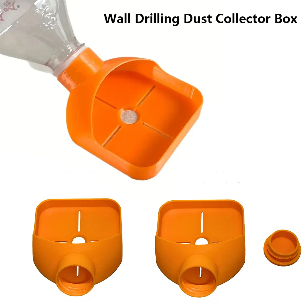 

Wall Drilling Dust Collector Box,Drill Dust Collector Wall-Mounted Saw Dust Bowl Precision Fit Rectangular Drill Dust Collect