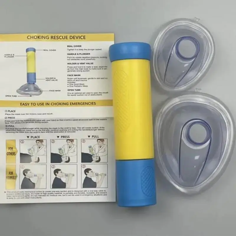 New portable anti suffocation device, used for suctioning foreign objects in emergency situations, suitable for children and adu