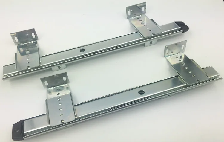 Under Desk Keyboard Tray Pull Out Holder Sliding Rails Computer Home Office Student Dormitory