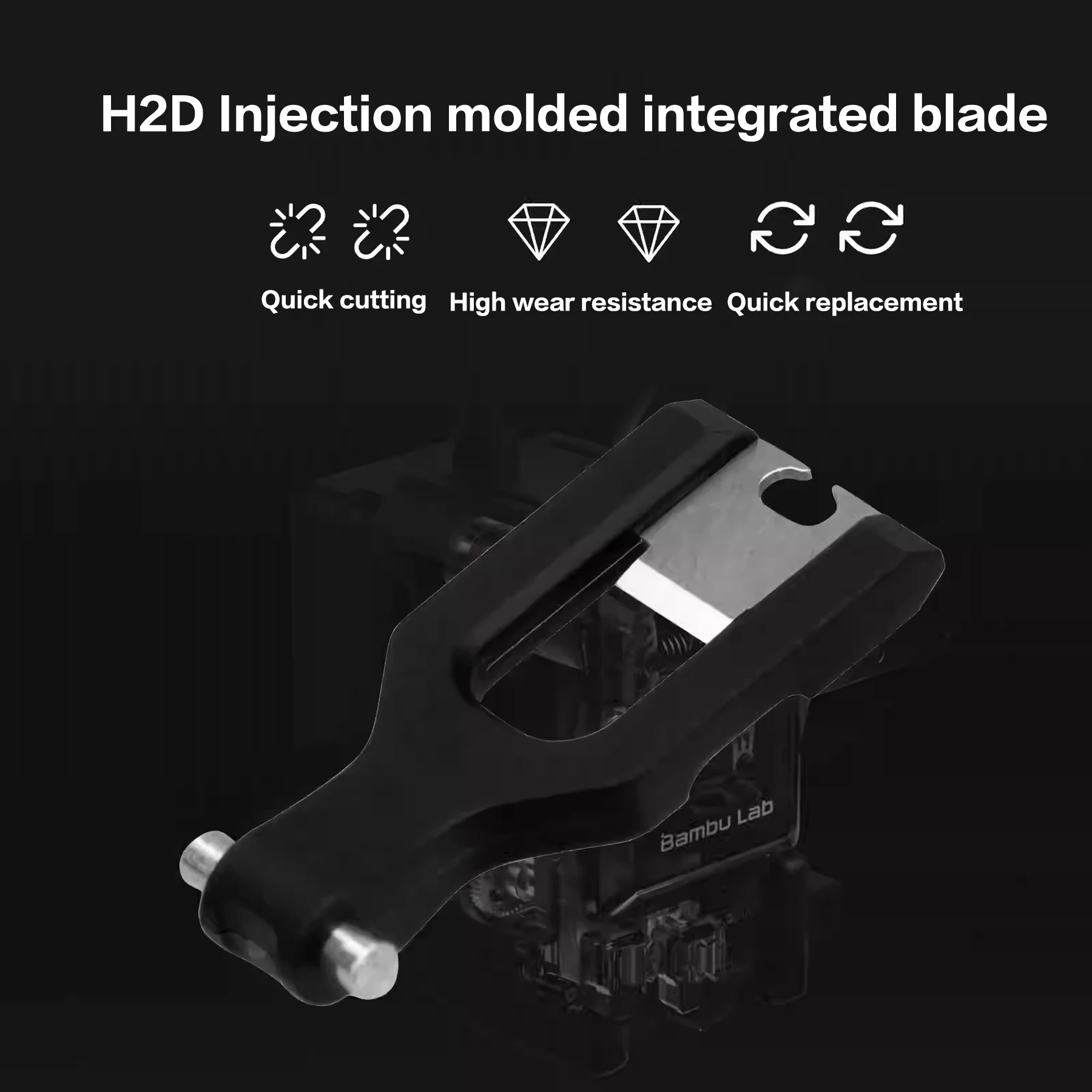 Bburolls Bambu Lab X1/P1/H2D/A1 mini Nozzle Wiper Blades 3-Pack - Precision Cleaning Tool for 3D Printer Hotends