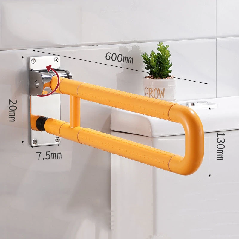 Toilet Handrail Elderly Safety Railing Support Fixation Tub Help Security Bar Disability