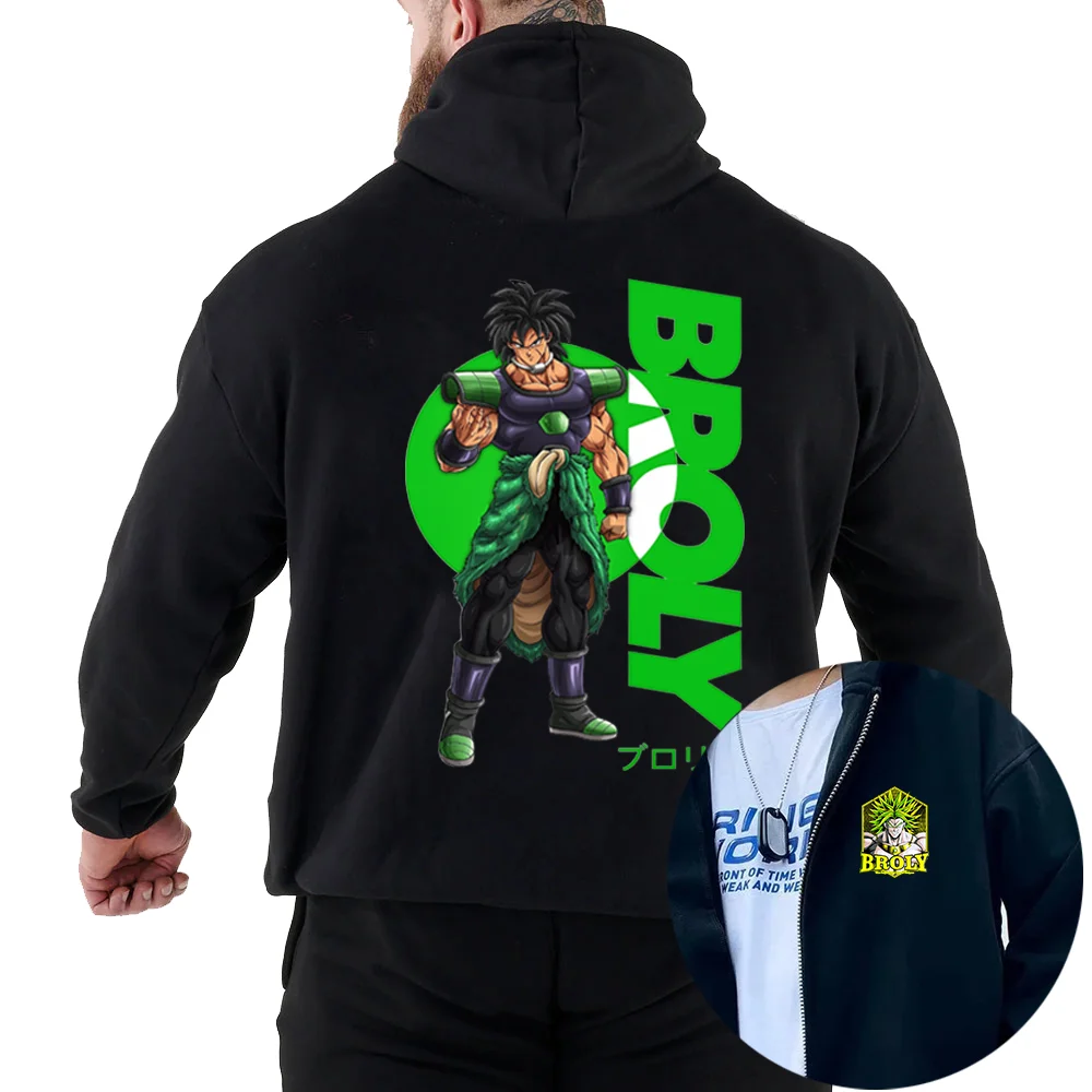 Anime Dragon Ball Broli Printed Hoodies Couple student street sports casual hoodie