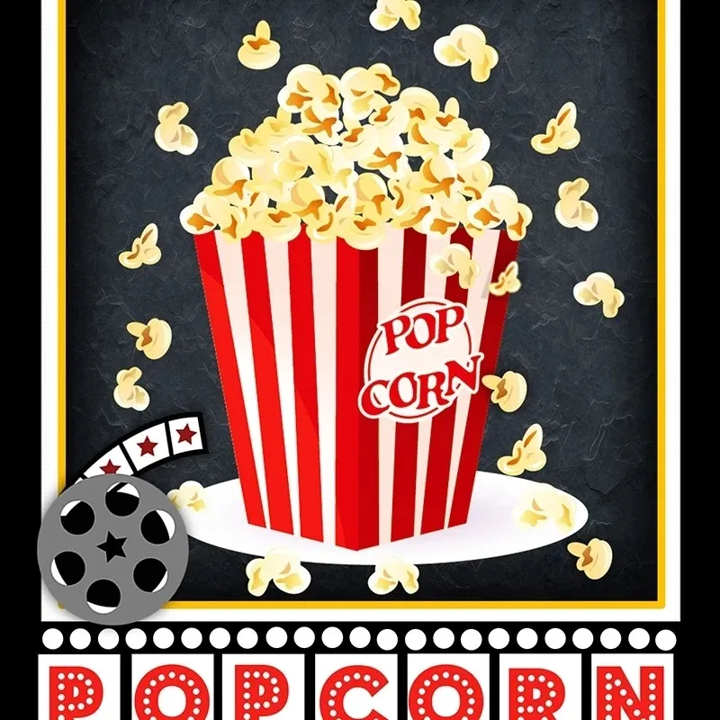 Movie Night Party Logo Posters Theater Wall Art Pictures Popcorn Film Sign Canvas Painting Cinema Art Prints Modern  Home Decor