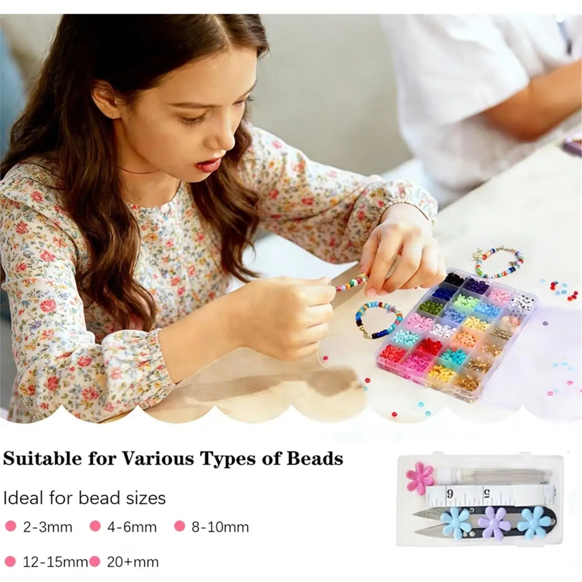 66-pecas-de-micangas-para-confeccao-de-joias-micangas-finas-retas-tamanho-10-com-tesoura-e-passador-de-fio-para-micangas-e-bordados