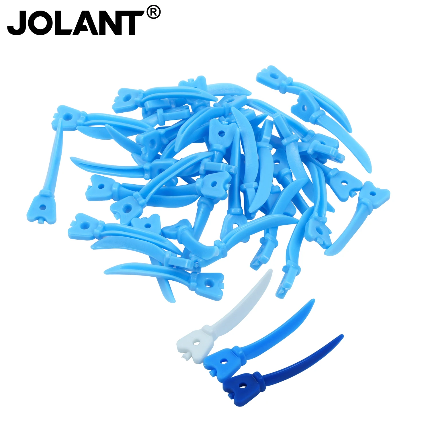 40pcs/Box Dental Tulwar Wedges Refill Wedge For Sectional Matrix System Disposable Plastic Wedges With Hole S/M/L