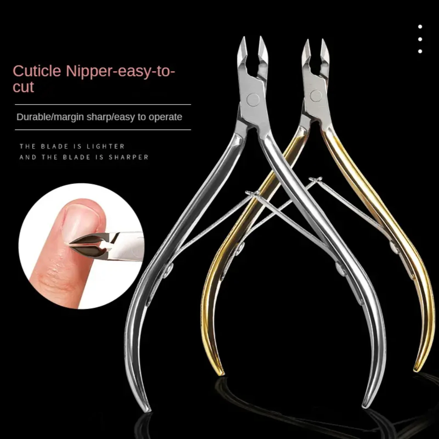 1pc Sharp, Durable Stainless Steel Manicure Scissors with Comfortable Grip Handle - Perfect for Safely Removing Stubborn Dead Sk