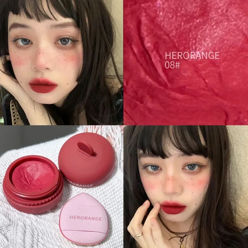 Cute Hamburg-shaped Blush Improves Complexion Brighten Facelasting  Rouge Matte Face Palette Facial Blush Korean Cosmetics