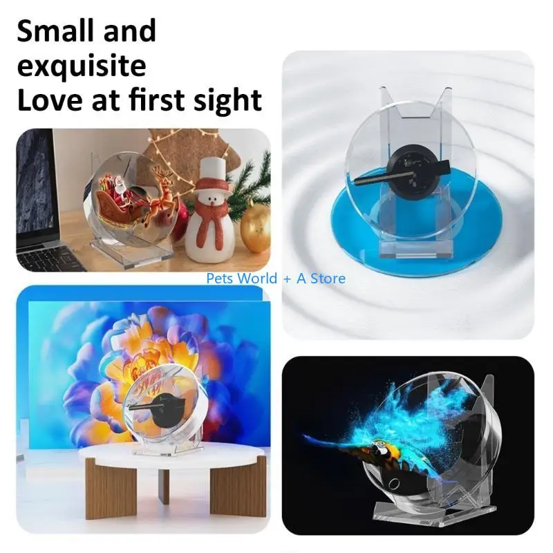 

37MB Stereoscopic 3D Fan Screen USB Propelled Desktop Display For Advertising And Visuals