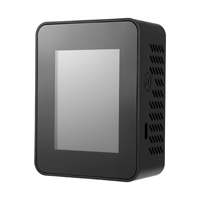 New 5 in 1 Air Quality Monitor TVOC HCHO Temperature Humidity CO2 Meter, USB Rechargeable CO2 Detector Black