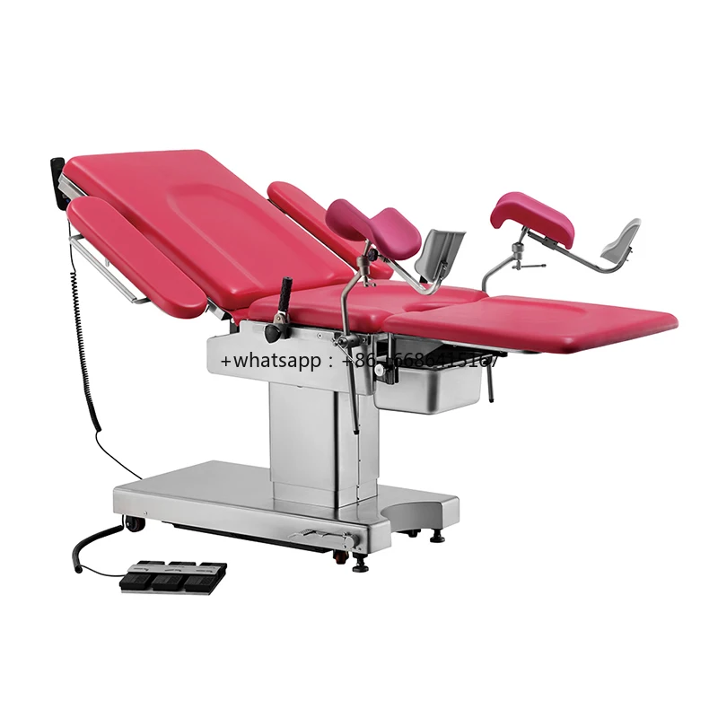 

Stainless Steel Multifunction Adjustable Manual Hospital Obstetric Bed Gynecology Operation Delivery Table