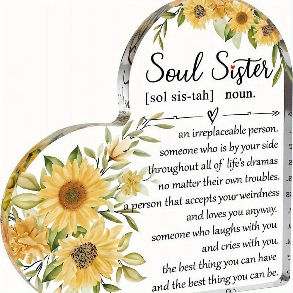 Dictionary Definition Acrylic Plaque - Soul Sister Gift for Best Friend's Birthday