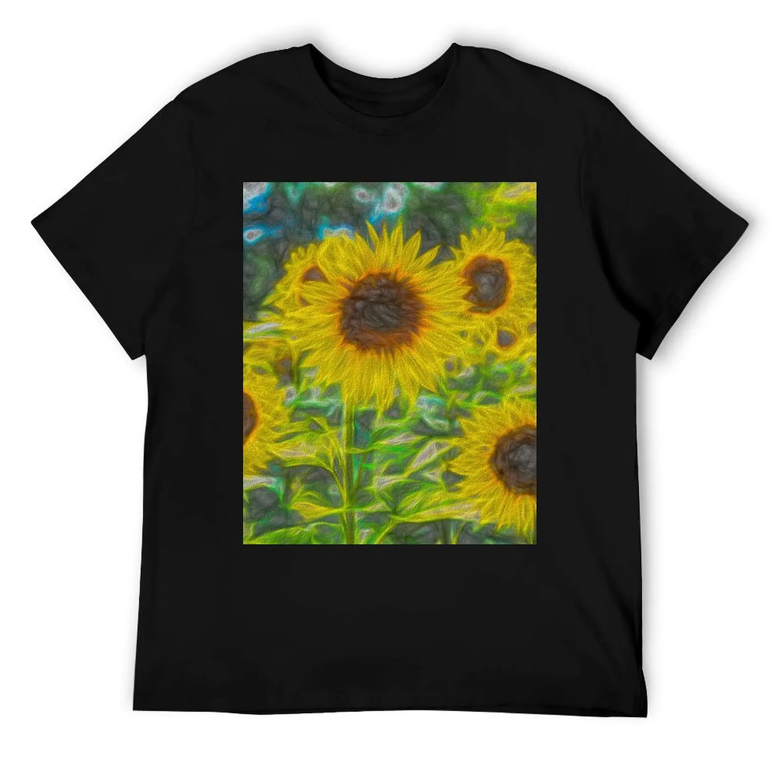 

The Art Of The Sunflower T-Shirt t shirt man plain t shirts for man graphic funny funny t shirts cotton T-Shirt