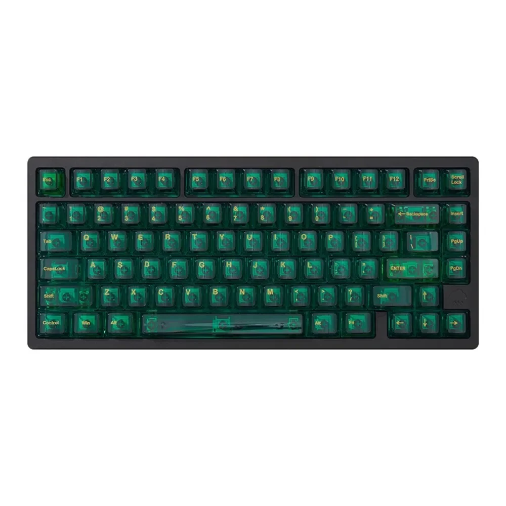 Imagem -05 - Abs Transferência uv Custom Keyboard Cap Transparente Cherry Perfil Key Cap Acessórios Teclado Mecânico Verde Esmeralda