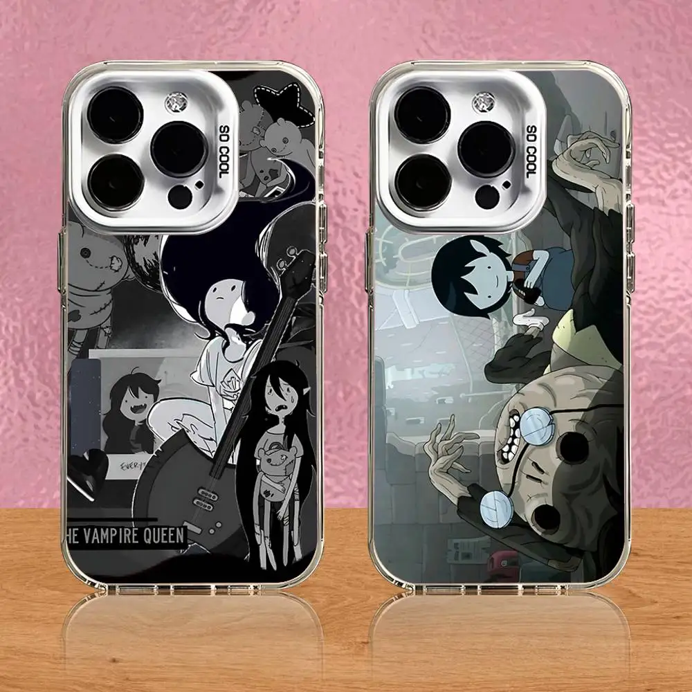 

Marceline A-Adventure T-Time Phone Case For iPhone 16,15,14,13,12,11,Pro,Max,Plus,Mini,SE White Candy Matte Shockproof Cover