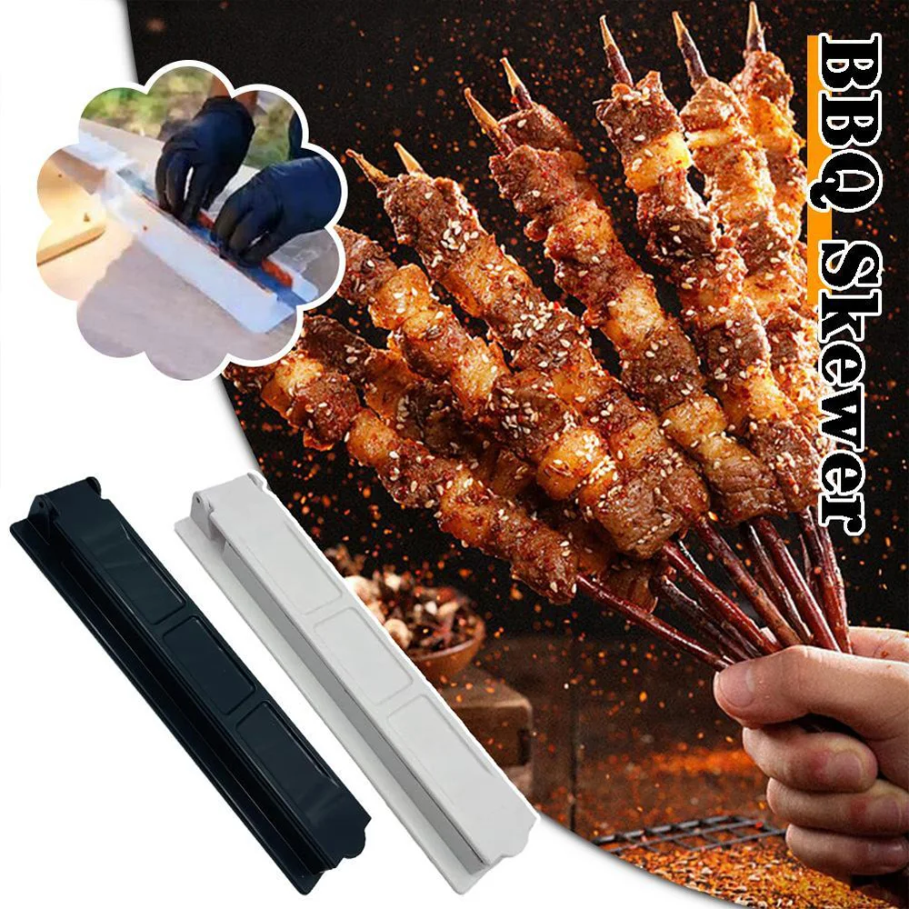 Barbecue Stringer Box Machine Reusable Barbecue Skewers Maker for Outdoor Grilling Barbecue PR Sale