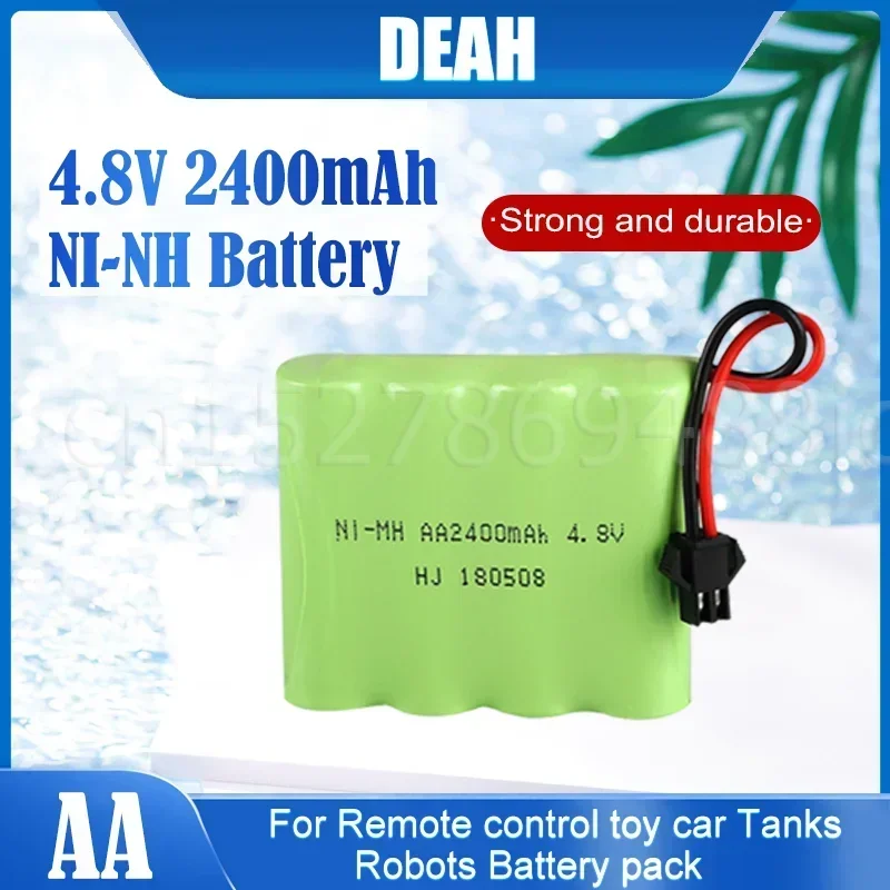 4.8v 2400mah Rechargeable NiMH Battery For Rc Toys Cars Tanks Robots Boats Guns Electrical Tools AA Replacement Batteries Pack