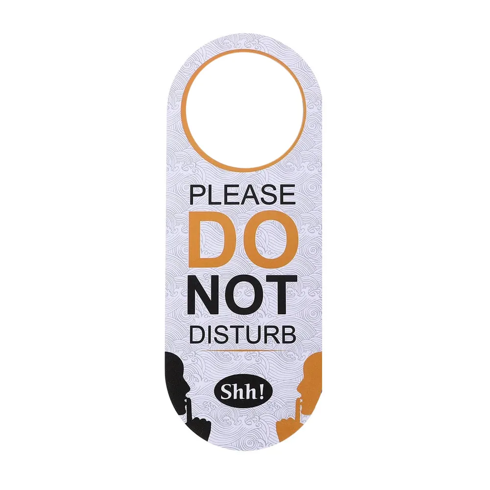 1pc Office Door Tag Hanging Not Disturb Hanger Sign Board Don't Plastic Tags Double Sided Handle For Hotel Bar Mall