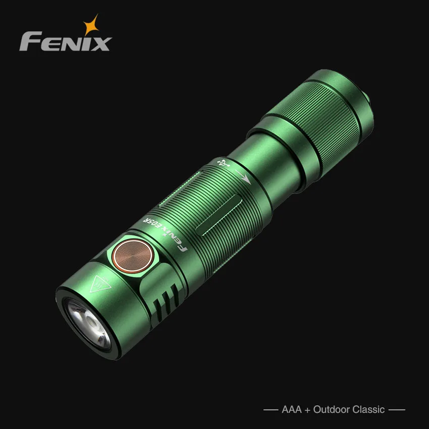 Fenix E05R Rechargeable Keychain Torch - LED - 400 Max Lumen Output---green