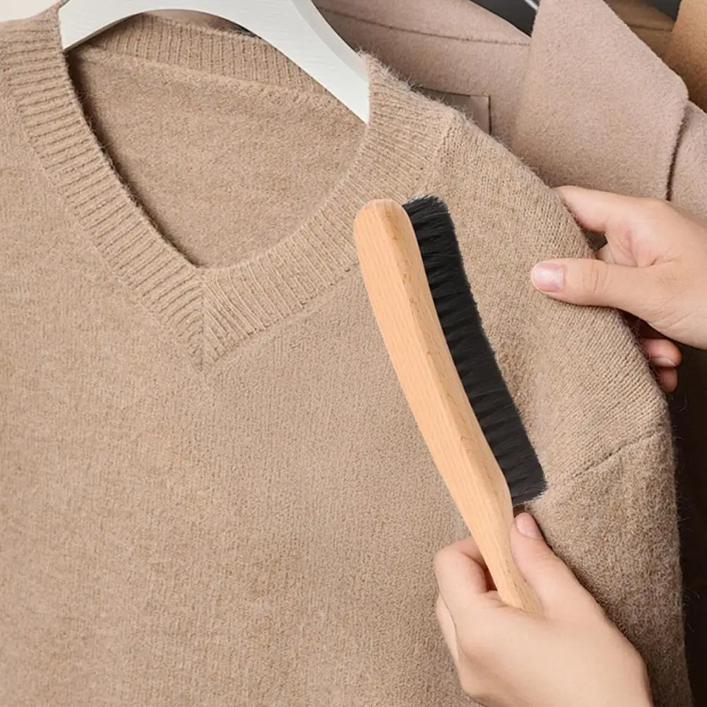 

Щетка Компактная портативная щетка для одежды для фетровых ковбойских шляп Бархатная мебель с деревянной ручкой Инструмент для чистки шерсти домашних животных Щетка