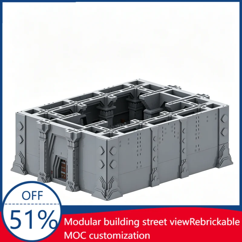 

5752 PCS Ancient Stone Hall Architecture Model Custom Creative Assembly Blocks Educational Toy For Collection And Festival Gift
