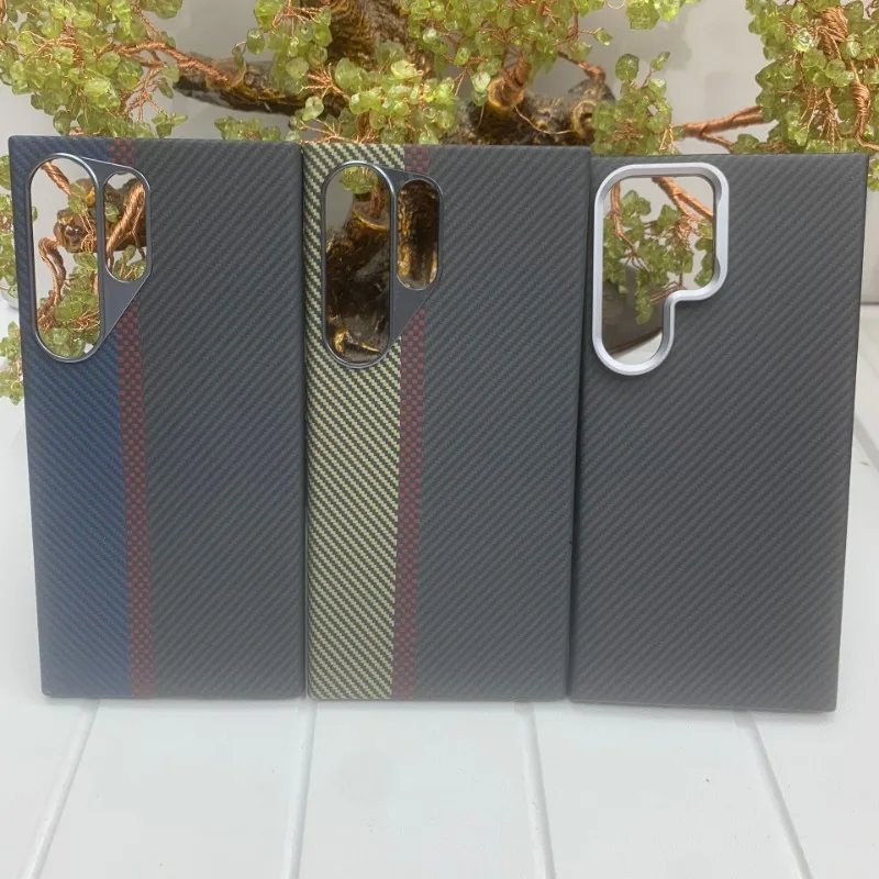 

Suitable for s24ultra Kevlar mobile phone case S24U carbon fiber light and fashionable hard case