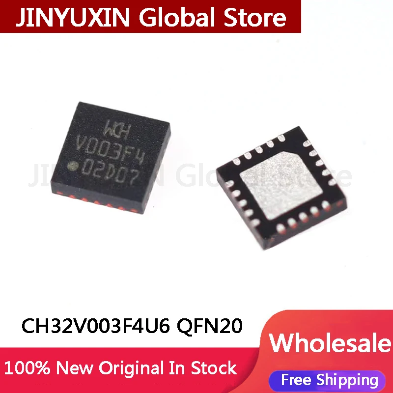 20-100Pcs CH32V003F4U6 CH32V003 F4U6 CH32V QFN20 In Stock Wholesale