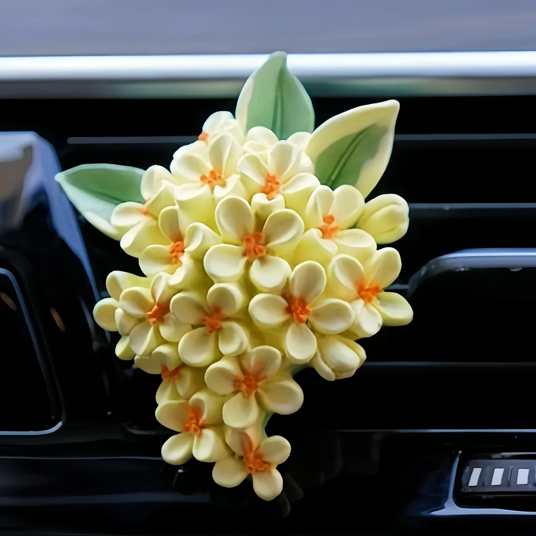 3D Osmanthus Flower Casting Silicone Mold DIY Aromatherapy Gypsum Car Decoration Candle Mould Crafts Tools