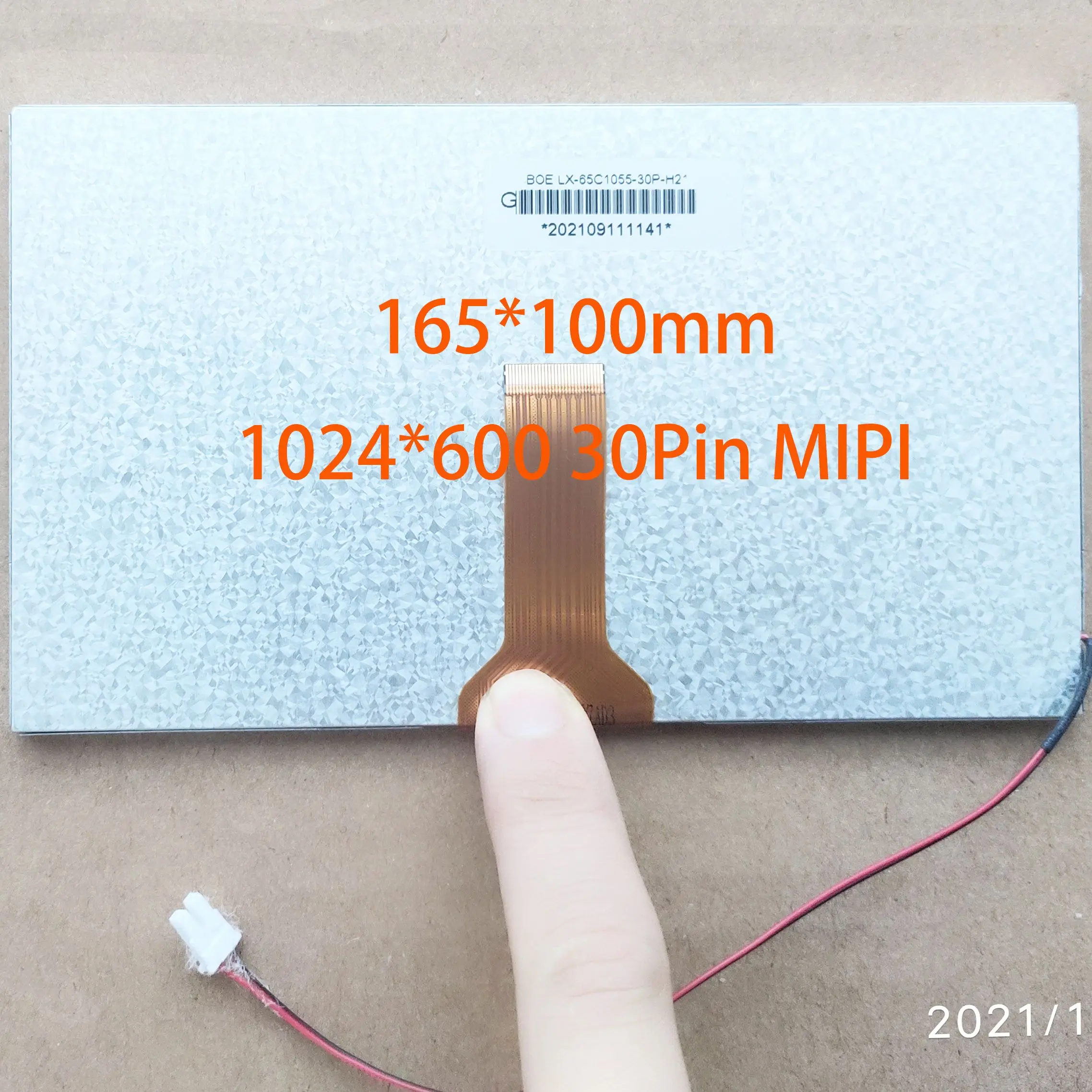 7-calowy 30-pinowy wyświetlacz LCD KL0706S5527-T10 KL0701S5527 K0708S5530 KL07B0013FPC-V1 K0701S5527 Ekran IPS 165*100mm 1024*600 164*99mm — zdjęcie produktu 6