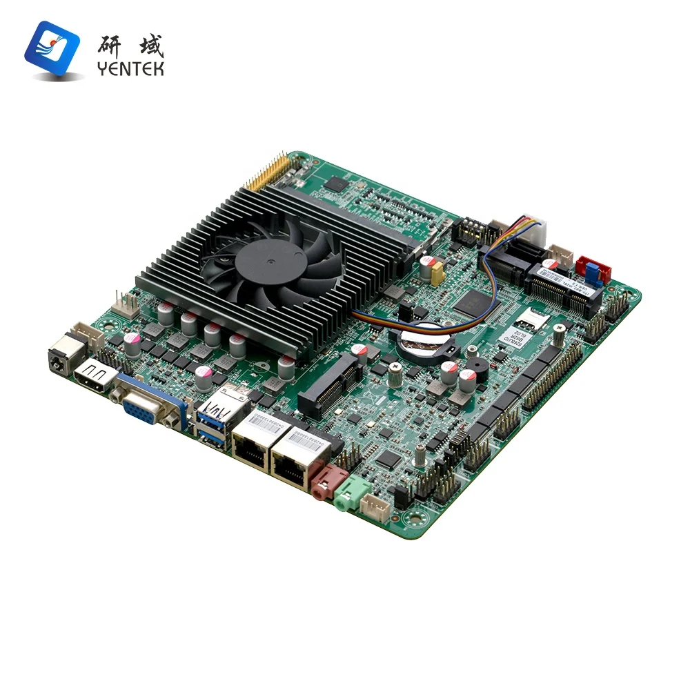 New  I5 8265U Dual Channel DDR4 64GB SATA Industrial Thin ITX Motherboard VGA LVDS HD 4K Display Embedded Mini SOC
