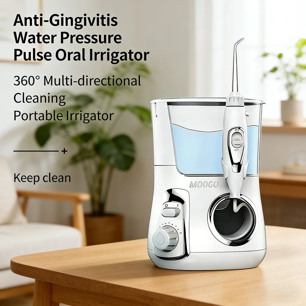 

Электрический ирригатор для чистки зубов, 10 режимов, 800 мл, 5 насадок, для домашнего ухода за полостью рта, спа-уход