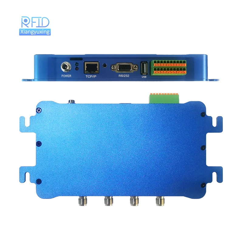 RS232/RS485 TCP IP WIFI التحكم في الوصول قارئ RFID الثابت 4 منافذ هوائي تردد 860-960 ميجا هرتز لقارئات بطاقات التحكم في الوصول #3