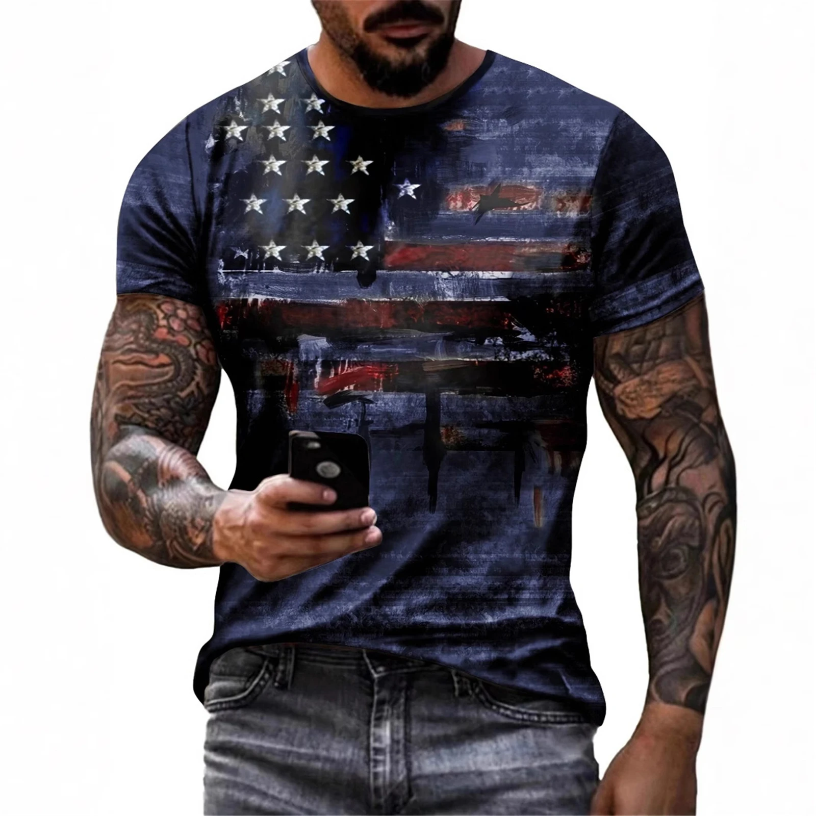 Heren USA Independence Day Fla - Street Fashion Europe recensie en prijs