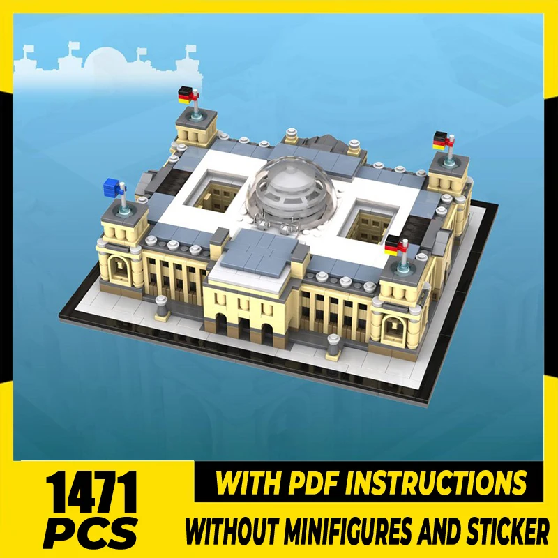 Street View Model Moc Building Blocks Houses of Parliament Model Technology Brick DIY Assembly Construction Toy Gifts