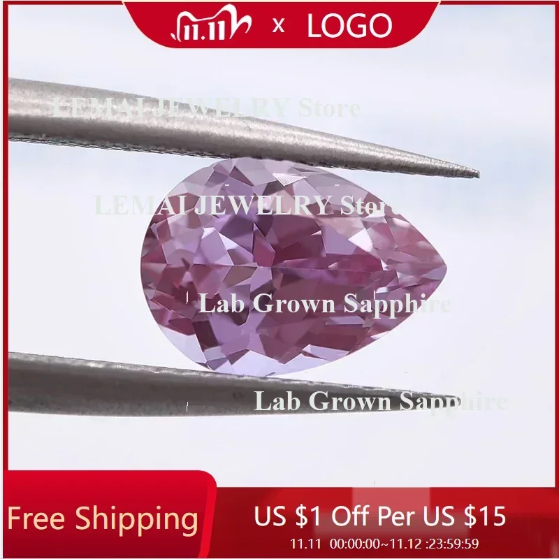 lab-grown-alexandrite-stone-pear-shape-purple-color-charms-beads-selectable-agl-certificate-for-diy-jewelry-making-mater