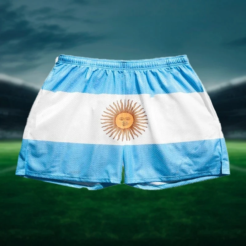 2024 Summer New Messi 3d Printed Shorts Men\'s High Quality Loose Five-Quarter Pants Children\'s Unisex Size European Cup Clothing