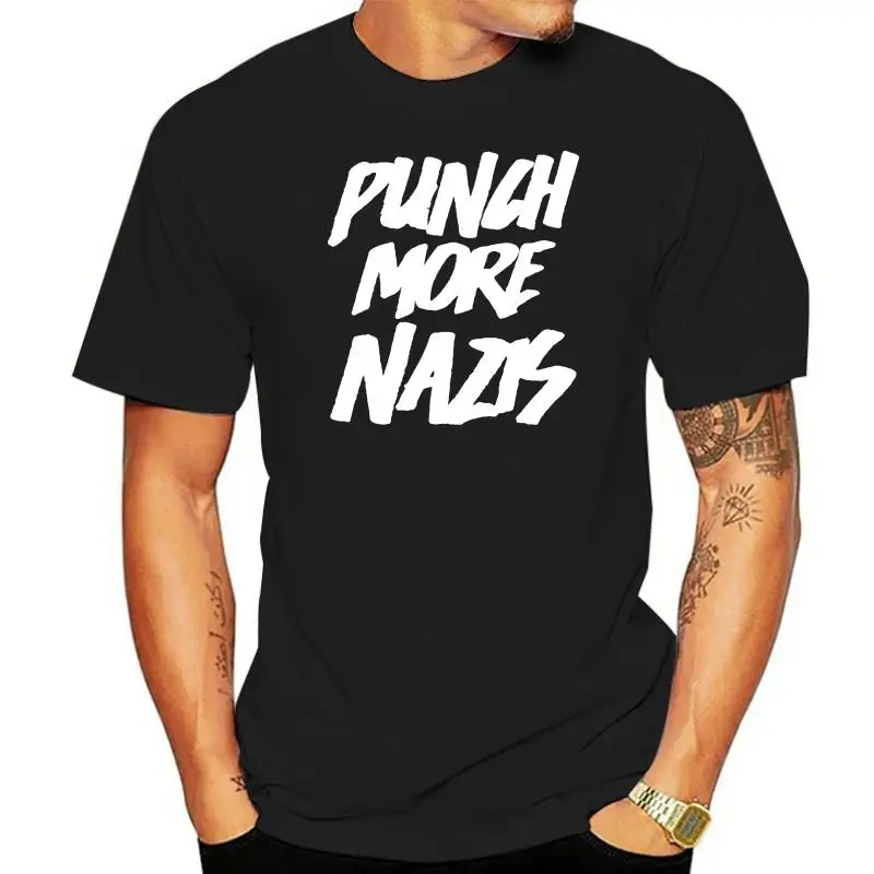 Men tshirt Goals (Punch More Nazis)   Freedom   T Shirt Printed T-Shirt tees top