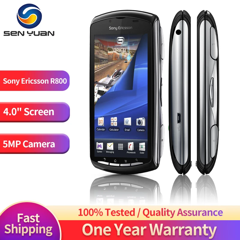 소니 에릭슨 엑스페리아 플레이 Z1i R800i 3G 휴대폰, 4.0 인치 5MP R800 안드로이드 OS PSP 게임 스마트폰, 와이파이 A-GPS 핸드폰, 정품