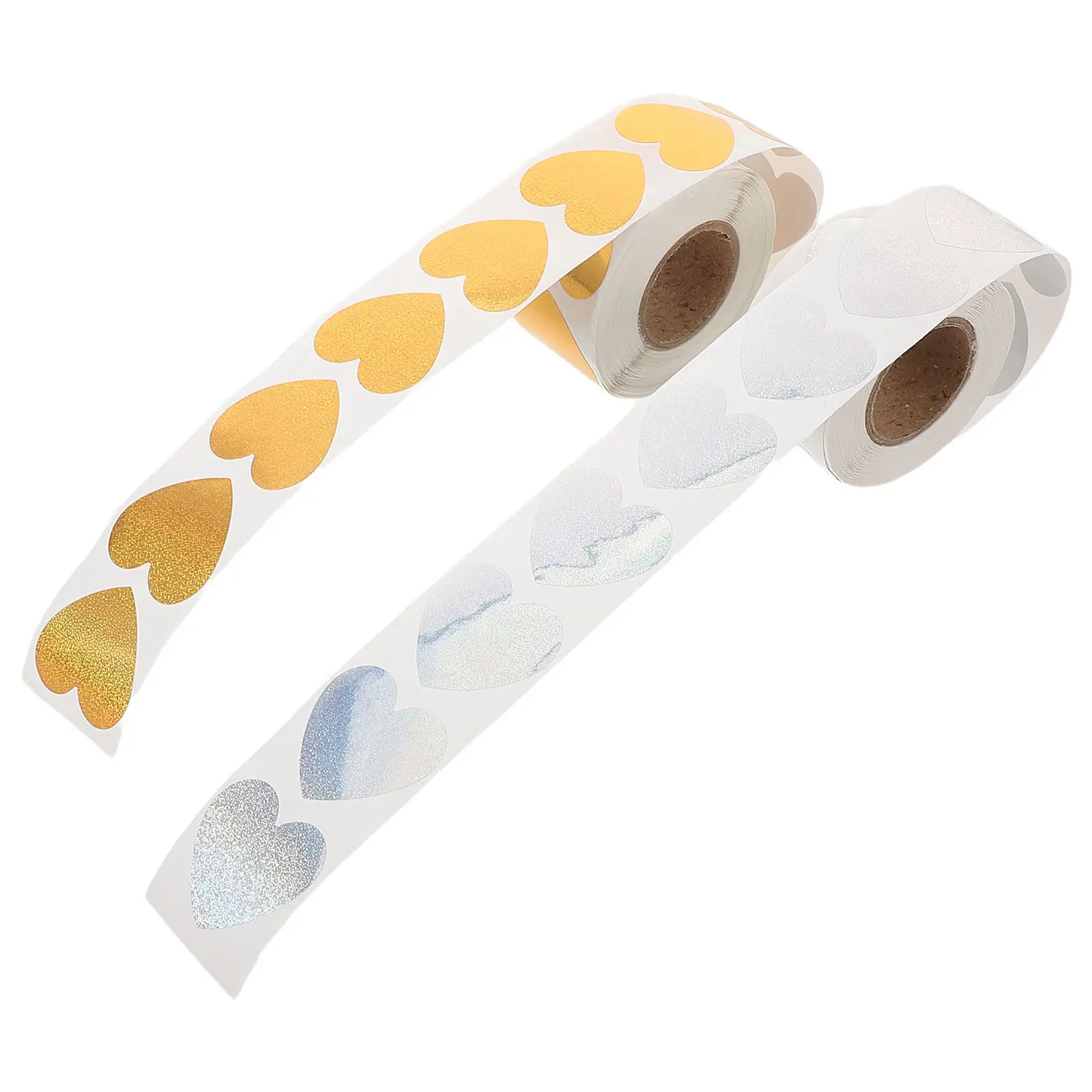 

2Pcs Heart-Shaped Self-Adhesive Stickers 25Cm Elegant Romantic Love Decorative Seal Labels for Wedding Envelopes Jars