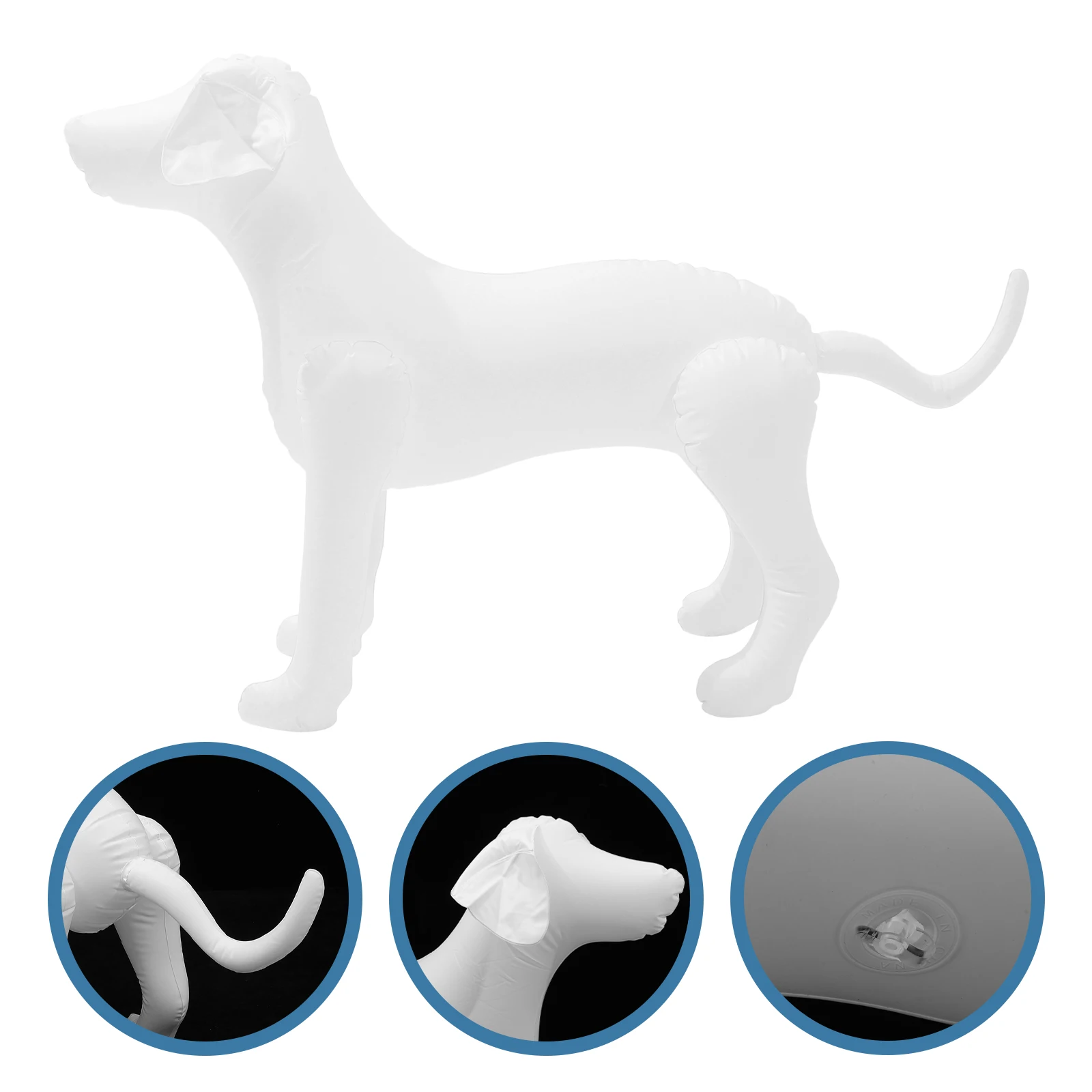 

Pet Clothing Model Pvc Inflatable Mannequin Sculpture Toy Display Dog for Clothes Baby