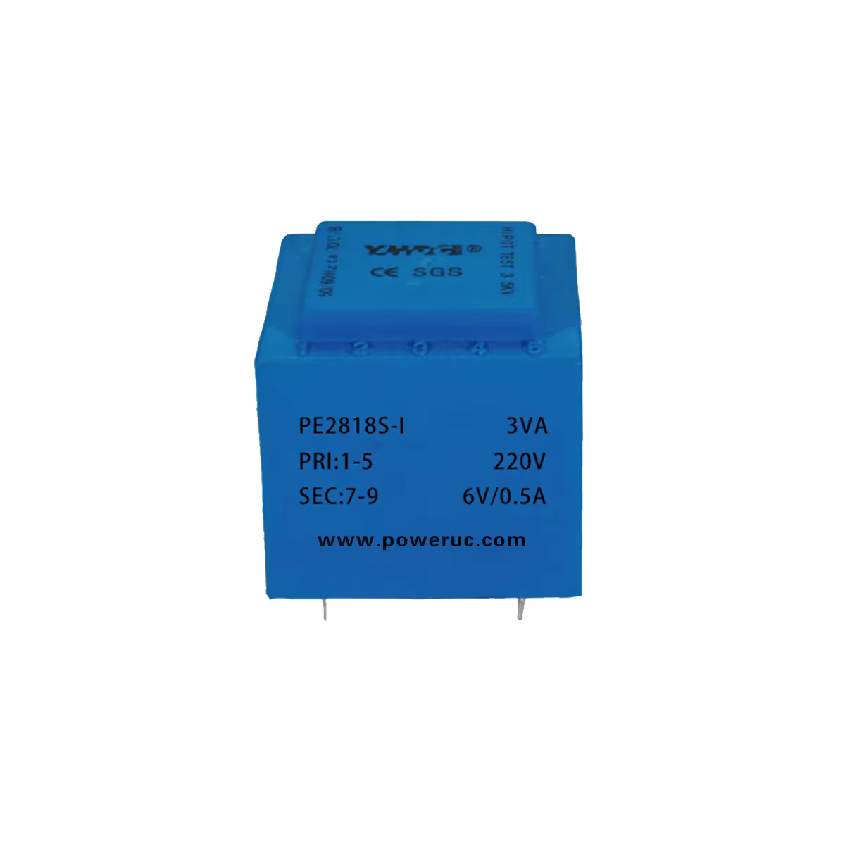 PE2818S-I 3VA 110V/220V/230V/380V / 6V/7.5V/9V/12V/15V/18V/24V Expory Resign Encapsulated Safety Isolation Transformer PCB