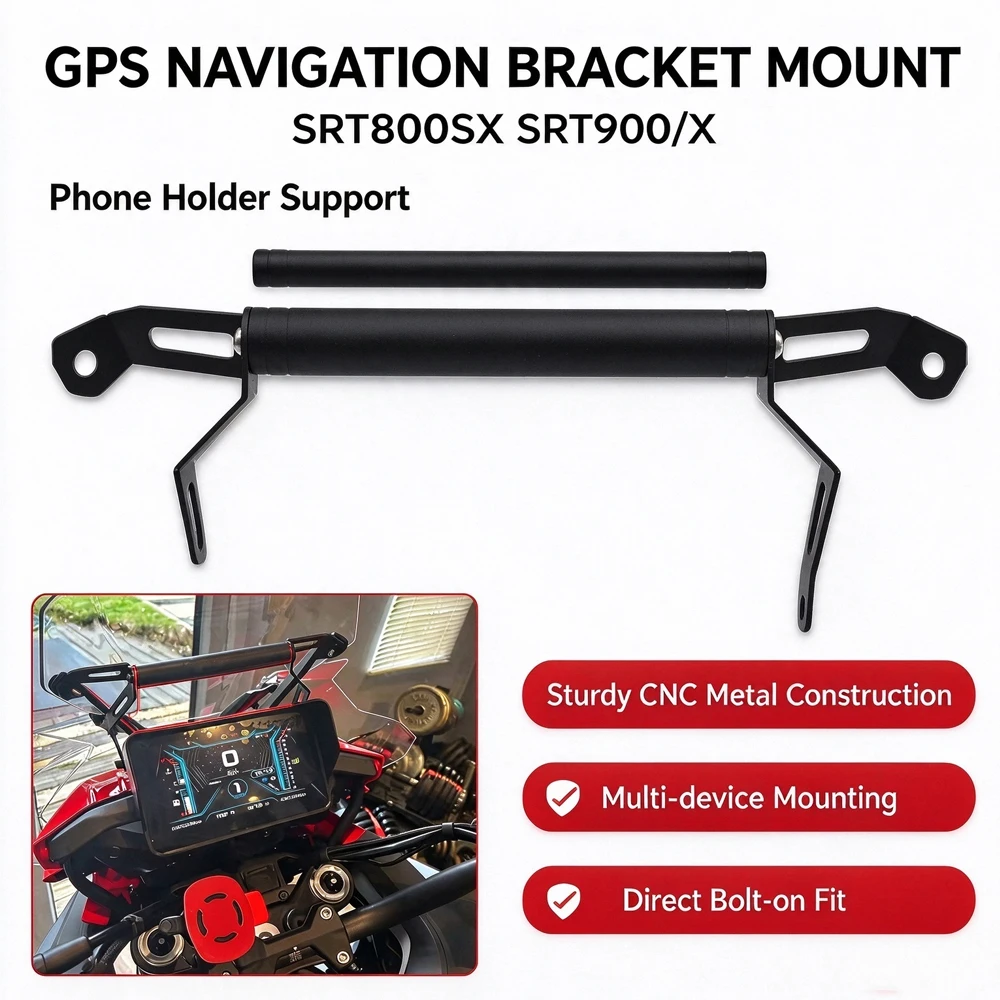For QJMOTOR SRT800SX SRT900 SRT800 SRT 600 750 800SX 800X 900X 900SX Motorcycle Phone Stand Holder GPS Navigation Bracket Mount